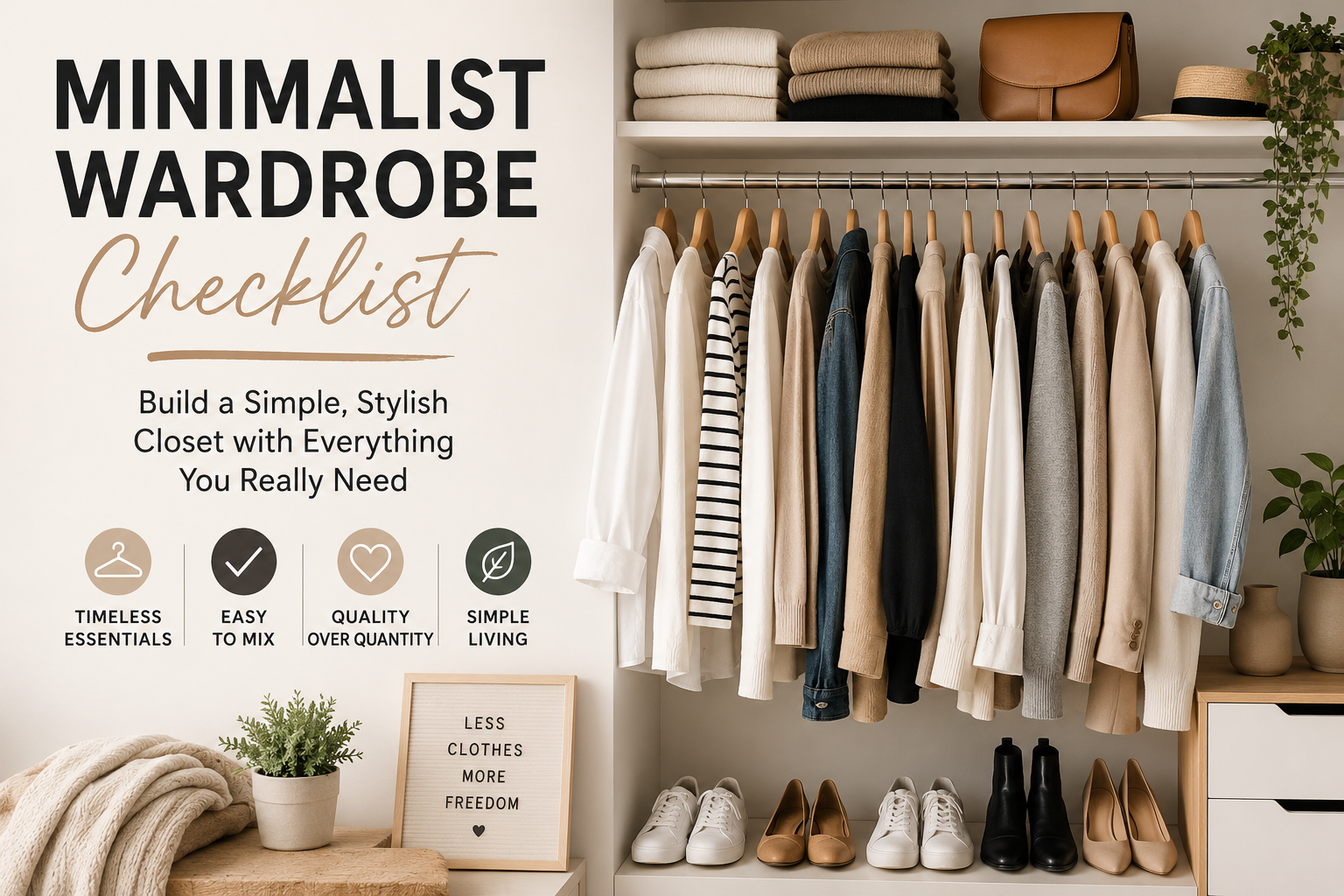 Minimalist Wardrobe Checklist Build a Closet You’ll Actually Love Minimalist Wardrobe Checklist Build a Closet You’ll Actually Love