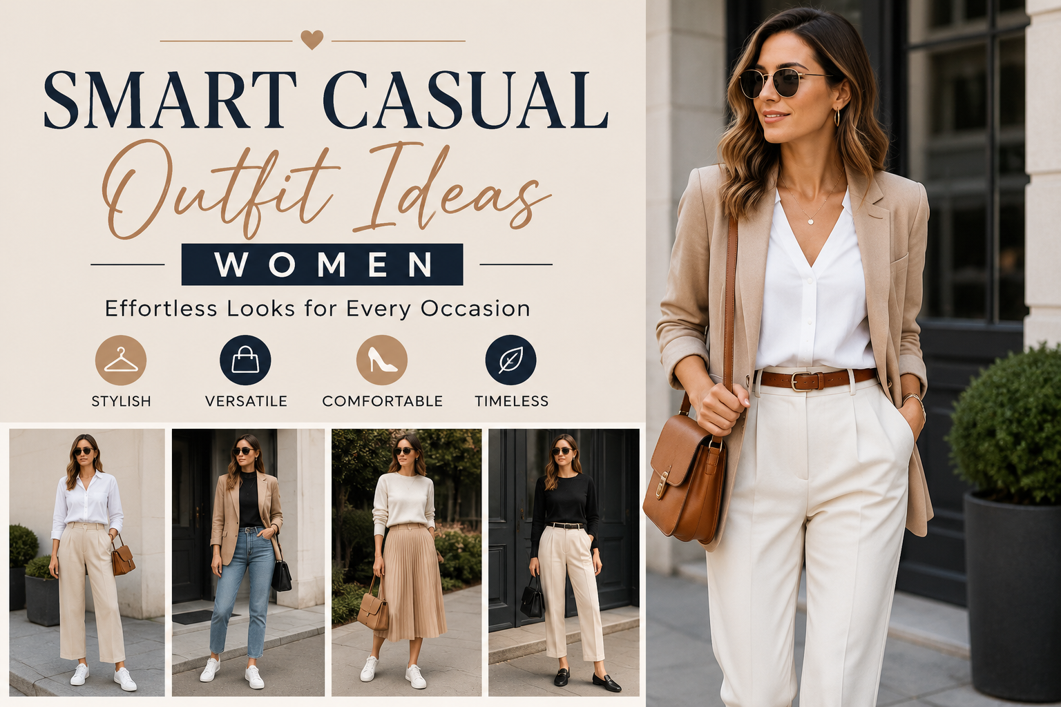 Smart Casual Outfit Ideas Women: Effortless Looks for Every Occasion Smart Casual Outfit Ideas Women: Effortless Looks for Every Occasion