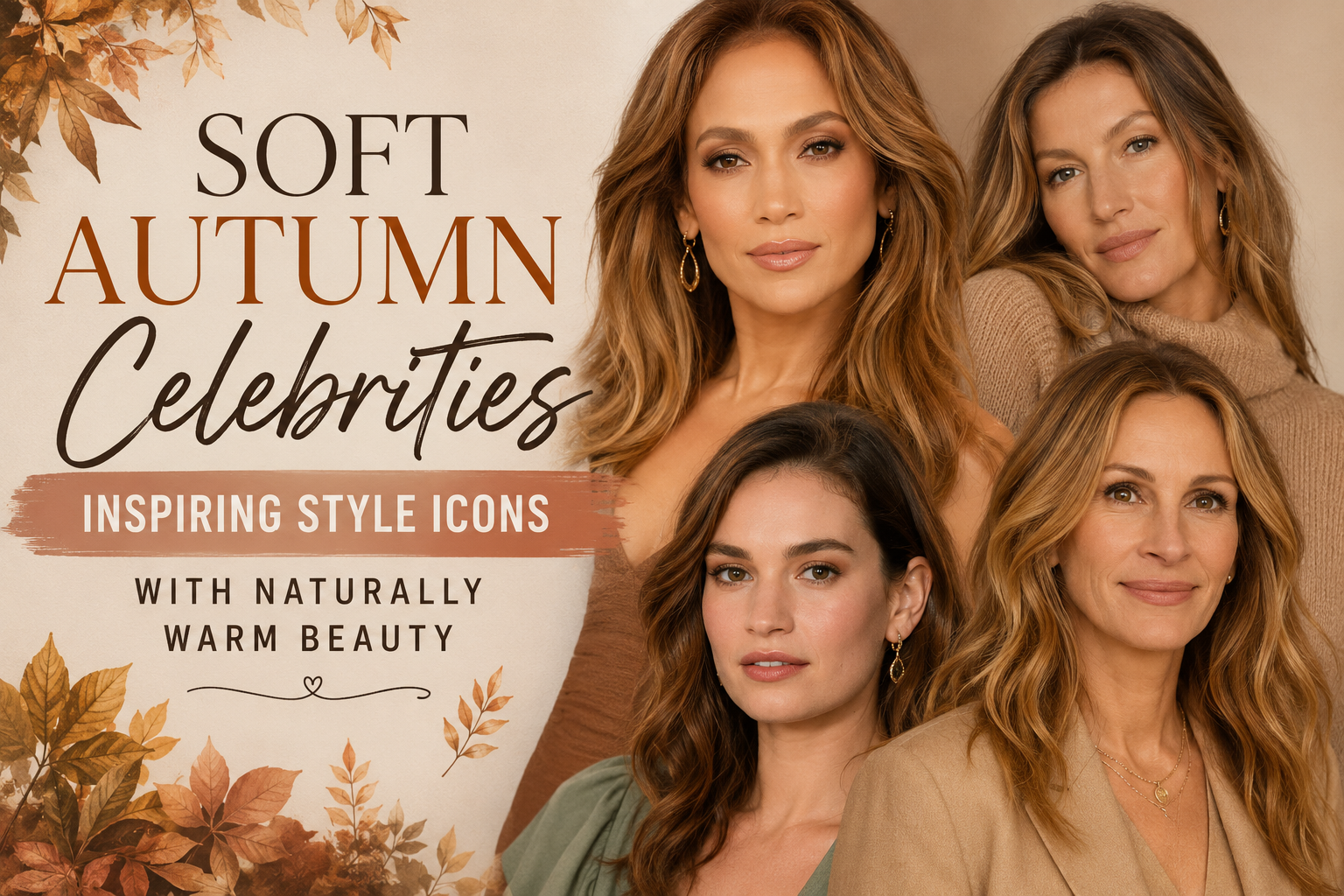 Soft Autumn Celebrities: Inspiring Style Icons with Naturally Warm Beauty