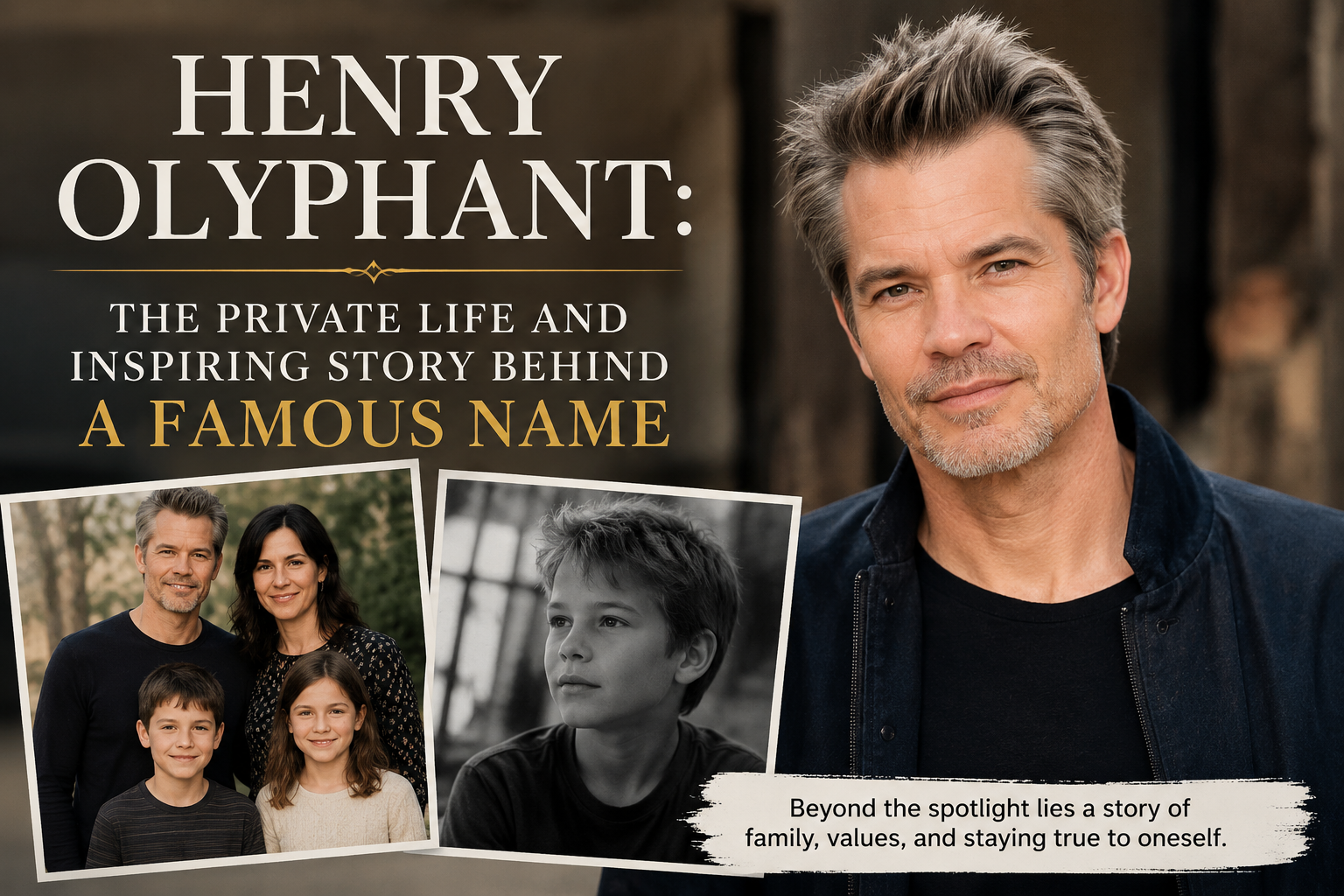 Henry Olyphant: The Private Life and Inspiring Story Behind a Famous Name
